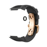 Modification Kit Replacement Accessories For Apple Watch Band 7 6 5 4 iWatch Series 44MM 45MM RM  Rubber Strap