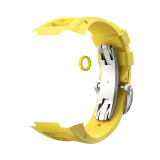Modification Kit Replacement Accessories For Apple Watch Band 7 6 5 4 iWatch Series 44MM 45MM RM  Rubber Strap