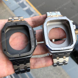 Luxury Modification Mod Kit for Apple Watch 7 Case Strap 45mm 44mm Metal Bezel Frame for iwatch Series 7 6 5 4 3 SE Accessories
