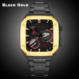 Luxury Modification Mod Kit for Apple Watch 7 Case Strap 45mm 44mm Metal Bezel Frame for iwatch Series 7 6 5 4 3 SE Accessories