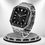 Luxury Modification Mod Kit for Apple Watch 7 Case Strap 45mm 44mm Metal Bezel Frame for iwatch Series 7 6 5 4 3 SE Accessories