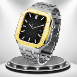 Luxury Modification Mod Kit for Apple Watch 7 Case Strap 45mm 44mm Metal Bezel Frame for iwatch Series 7 6 5 4 3 SE Accessories