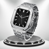 Luxury Modification Mod Kit for Apple Watch 7 Case Strap 45mm 44mm Metal Bezel Frame for iwatch Series 7 6 5 4 3 SE Accessories