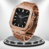 Luxury Modification Mod Kit for Apple Watch 7 Case Strap 45mm 44mm Metal Bezel Frame for iwatch Series 7 6 5 4 3 SE Accessories