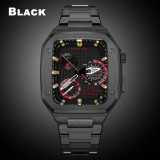 Luxury Modification Mod Kit for Apple Watch 7 Case Strap 45mm 44mm Metal Bezel Frame for iwatch Series 7 6 5 4 3 SE Accessories