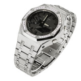 4th Generation Diamond Metal Watch Case for GA2100 GA2110 Watch Strap Watchband Watch Bracelet Wristwatch Bezel Band for women