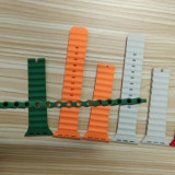 Official Silicone Ocean Strap for Apple Watch Band 49mm 45mm 44mm 40mm 41mm Correa Bracelet for iwatch Ultra Serie 8 7 6 5 SE