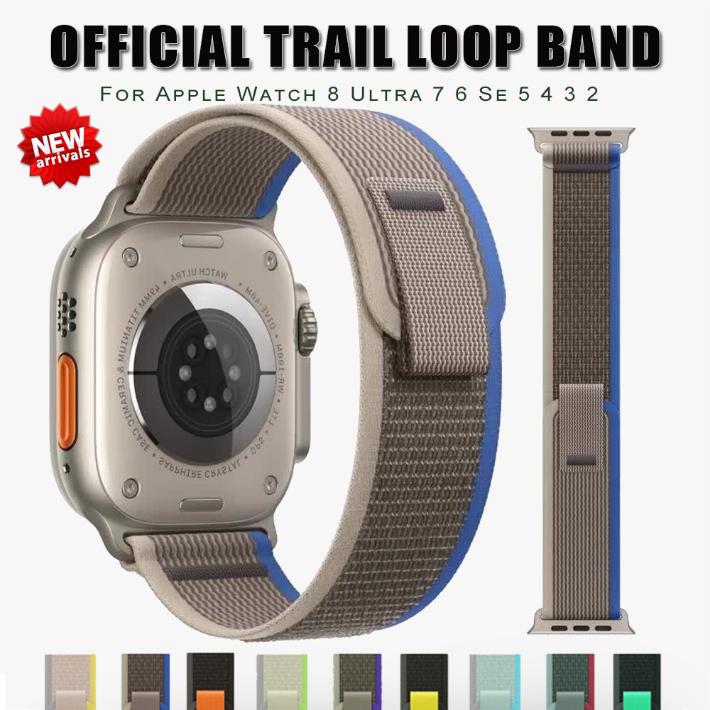 Trail loop Band for Apple watch Ultra 49mm 45mm 41mm 44mm 40mm 42mm 38mm 40 44 45 mm bracelet iWatch series 7 6 5 4 3 se 8 strap