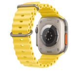 Official Silicone Ocean Strap for Apple Watch Band 49mm 45mm 44mm 40mm 41mm Correa Bracelet for iwatch Ultra Serie 8 7 6 5 SE