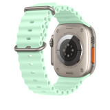 Official Silicone Ocean Strap for Apple Watch Band 49mm 45mm 44mm 40mm 41mm Correa Bracelet for iwatch Ultra Serie 8 7 6 5 SE