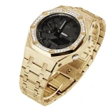 4th Generation Diamond Metal Watch Case for GA2100 GA2110 Watch Strap Watchband Watch Bracelet Wristwatch Bezel Band for women
