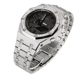 4th Generation Diamond Metal Watch Case for GA2100 GA2110 Watch Strap Watchband Watch Bracelet Wristwatch Bezel Band for women