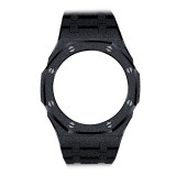 Mod Kit for Casioak GA2100 GMAS2100 Gen4 Modification Kit Bezel Emery Frosted Steel Case Band for GA-2100/2110 Metal Bezel Rubber Strap