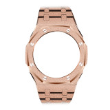 Mod Kit for Casioak GA2100 GMAS2100 Gen4 Modification Kit Bezel Emery Frosted Steel Case Band for GA-2100/2110 Metal Bezel Rubber Strap