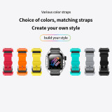 Transparent Mod Kit Case For Apple Watch  49mm 45MM 44MM Rubber Sports Band For iWatch Series Ultra 8 7 6 5 4 SE Silicone Strap