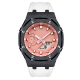Mod Kit for Casioak GA2100 GMAS2100 Gen4 Modification Kit Bezel Emery Frosted Steel Case Band for GA-2100/2110 Metal Bezel Rubber Strap