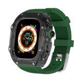 Transparent Modification Kit Case Band For Apple Watch Ultra 49mm Rubber Strap For iWatch 8 7 6 5 4 SE 45MM 44MM Wholesale