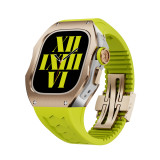 Luxury Titanium & Carbon Fiber Modification Kit For Apple Watch Ultra 49MM Cover For iWatch Series Refit Metal Frame Case Strap
