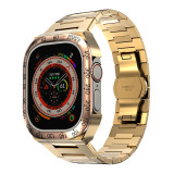 Refit Mod Kit Metal Case for Apple Watch Band Ultra 49mm Modification Rubber Strap for iwatch series 8 Sport Brecelet for men