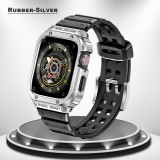 Correa Stainless Steel Band Case For Apple Watch Ultra 49mm 8 7 6 5 4 3 Band 45mm 44mm Bumper frame iwatch series 40mm 41mm Mod