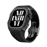 Luxury Titanium & Carbon Fiber Modification Kit For Apple Watch Ultra 49MM Cover For iWatch Series Refit Metal Frame Case Strap