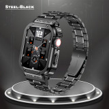 Correa Stainless Steel Band Case For Apple Watch Ultra 49mm 8 7 6 5 4 3 Band 45mm 44mm Bumper frame iwatch series 40mm 41mm Mod