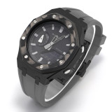 Casioak Carbon Fiber Case For GA2100 2110 Gen3 Gen4 Modification Kit Luxury Protective Rubber Sports Band Butterfly Buckle