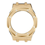 Mod Kit for Casioak GA2100 GMAS2100 Gen4 Modification Kit Bezel Emery Frosted Steel Case Band for GA-2100/2110 Metal Bezel Rubber Strap