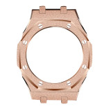 Mod Kit for Casioak GA2100 GMAS2100 Gen4 Modification Kit Bezel Emery Frosted Steel Case Band for GA-2100/2110 Metal Bezel Rubber Strap