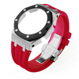 GM2100 Refit Mod kit Frame Bumper GEN4 For Casioak Watch Stainless Steel Metal Case Bezel Rubber Strap Band With Screws Correa