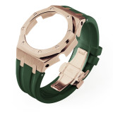 GM2100 Refit Mod kit Frame Bumper GEN4 For Casioak Watch Stainless Steel Metal Case Bezel Rubber Strap Band With Screws Correa