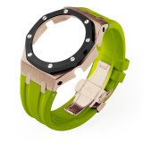 GM2100 Refit Mod kit Frame Bumper GEN4 For Casioak Watch Stainless Steel Metal Case Bezel Rubber Strap Band With Screws Correa