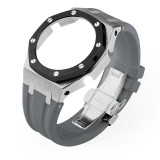 GM2100 Refit Mod kit Frame Bumper GEN4 For Casioak Watch Stainless Steel Metal Case Bezel Rubber Strap Band With Screws Correa