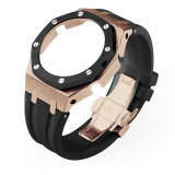 GM2100 Refit Mod kit Frame Bumper GEN4 For Casioak Watch Stainless Steel Metal Case Bezel Rubber Strap Band With Screws Correa