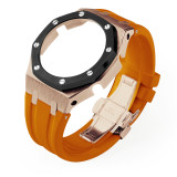 GM2100 Refit Mod kit Frame Bumper GEN4 For Casioak Watch Stainless Steel Metal Case Bezel Rubber Strap Band With Screws Correa