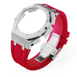 GM2100 Refit Mod kit Frame Bumper GEN4 For Casioak Watch Stainless Steel Metal Case Bezel Rubber Strap Band With Screws Correa