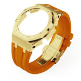 GM2100 Refit Mod kit Frame Bumper GEN4 For Casioak Watch Stainless Steel Metal Case Bezel Rubber Strap Band With Screws Correa