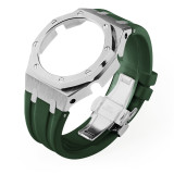 GM2100 Refit Mod kit Frame Bumper GEN4 For Casioak Watch Stainless Steel Metal Case Bezel Rubber Strap Band With Screws Correa