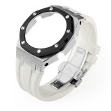 GM2100 Refit Mod kit Frame Bumper GEN4 For Casioak Watch Stainless Steel Metal Case Bezel Rubber Strap Band With Screws Correa