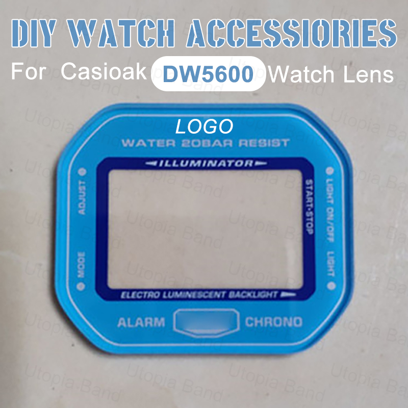 DIY Watch Accessiories For Casioak DW5600  Tempered Glass Lens For GM-5600 Paste Watch Lens
