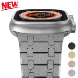 Stainless Steel Strap for Apple Watch Ultra Band 49mm Shining Link Metal Bracelet Iwatch 8 7 6 5 4 42mm 44mm 45mm Luxury Correa