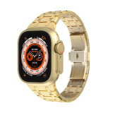Stainless Steel Strap for Apple Watch Ultra Band 49mm Shining Link Metal Bracelet Iwatch 8 7 6 5 4 42mm 44mm 45mm Luxury Correa