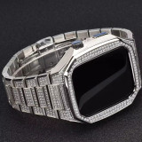 Luxury Diamond Mod Kit Case Band for IWatch Luxury for Apple Watch Strap 44mm 45mm Refit Accessoires watch case stainless steel