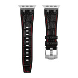 Soft Band for Iwatch Series 8 7 6 5 4 3 Se Correa for Apple Watch Ultra Band 49mm 44mm 42mm 41mm Crocodile pattern Leather Band
