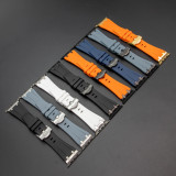 Silicone Strap for Apple Watch Band Ultra 49mm 8 7 45 41mm Sports Soft Rubber Band for IWatch 6 5 4 SE 44 42mm 40 38mm Bracelet