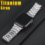 Titanium Strap for Apple Watch Band 49mm 45mm 44mm Butterfly Buckle Bracelet for IWatch Series Ultra 8 7 6 5 4 SE 40mm 42mm 38mm
