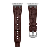 Soft Band for Iwatch Series 8 7 6 5 4 3 Se Correa for Apple Watch Ultra Band 49mm 44mm 42mm 41mm Crocodile pattern Leather Band