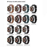 Soft Band for Iwatch Series 8 7 6 5 4 3 Se Correa for Apple Watch Ultra Band 49mm 44mm 42mm 41mm Crocodile pattern Leather Band
