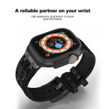 Soft Band for Iwatch Series 8 7 6 5 4 3 Se Correa for Apple Watch Ultra Band 49mm 44mm 42mm 41mm Crocodile pattern Leather Band