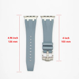 Silicone Strap for Apple Watch Band Ultra 49mm 8 7 45 41mm Sports Soft Rubber Band for IWatch 6 5 4 SE 44 42mm 40 38mm Bracelet